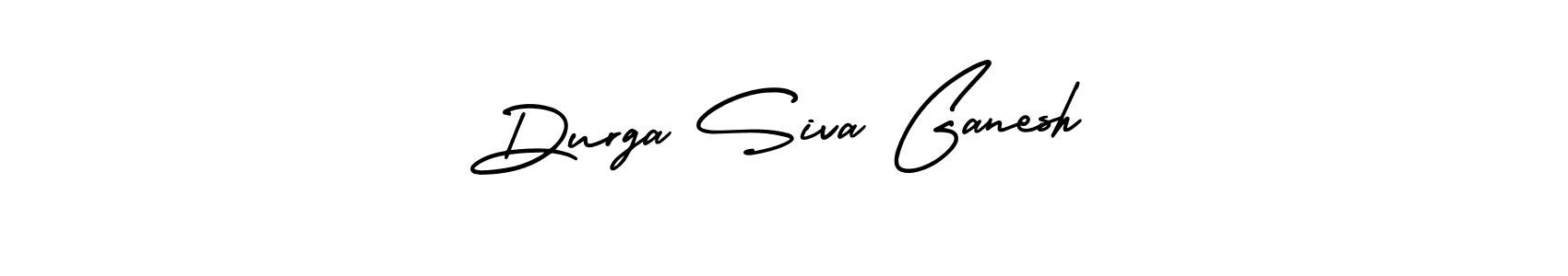 The best way (AmerikaSignatureDemo-Regular) to make a short signature is to pick only two or three words in your name. The name Durga Siva Ganesh include a total of six letters. For converting this name. Durga Siva Ganesh signature style 3 images and pictures png