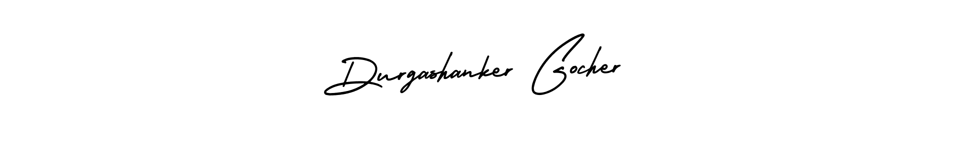 Similarly AmerikaSignatureDemo-Regular is the best handwritten signature design. Signature creator online .You can use it as an online autograph creator for name Durgashanker Gocher. Durgashanker Gocher signature style 3 images and pictures png