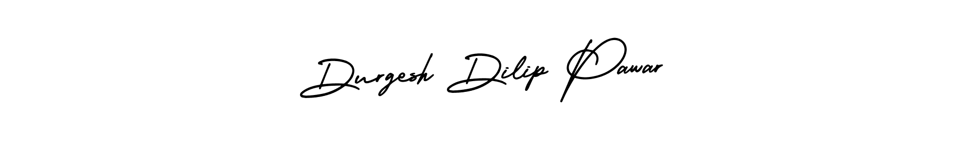 You should practise on your own different ways (AmerikaSignatureDemo-Regular) to write your name (Durgesh Dilip Pawar) in signature. don't let someone else do it for you. Durgesh Dilip Pawar signature style 3 images and pictures png
