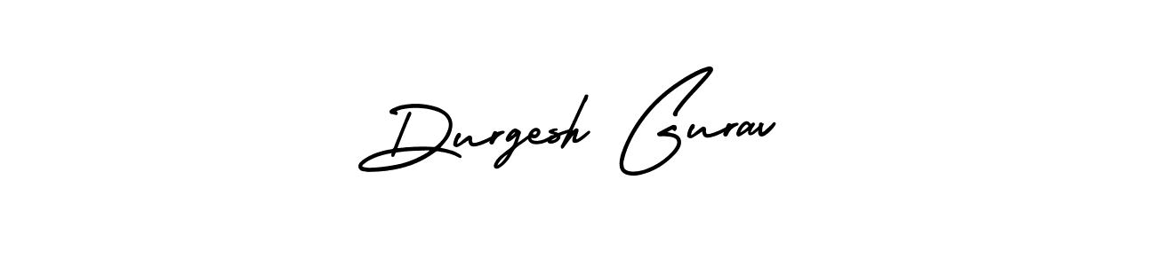 The best way (AmerikaSignatureDemo-Regular) to make a short signature is to pick only two or three words in your name. The name Durgesh Gurav include a total of six letters. For converting this name. Durgesh Gurav signature style 3 images and pictures png