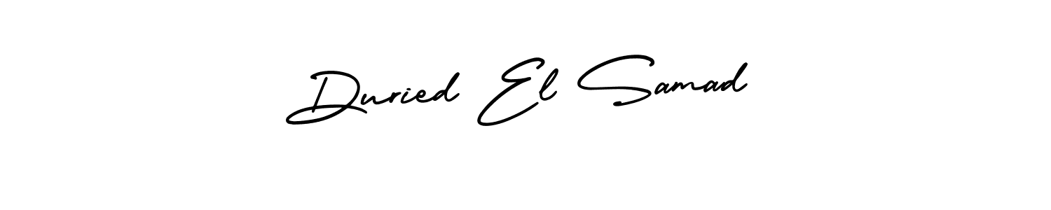 Best and Professional Signature Style for Duried El Samad. AmerikaSignatureDemo-Regular Best Signature Style Collection. Duried El Samad signature style 3 images and pictures png