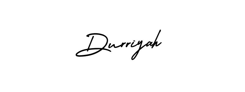 Similarly AmerikaSignatureDemo-Regular is the best handwritten signature design. Signature creator online .You can use it as an online autograph creator for name Durriyah. Durriyah signature style 3 images and pictures png