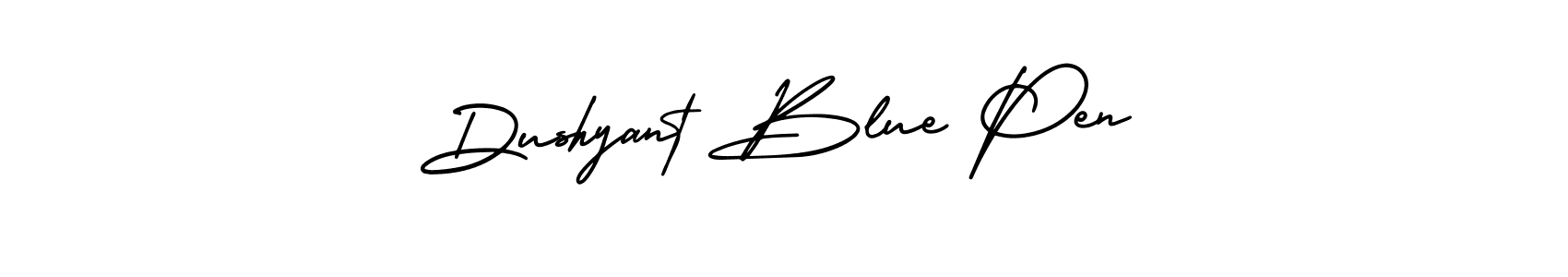 How to make Dushyant Blue Pen signature? AmerikaSignatureDemo-Regular is a professional autograph style. Create handwritten signature for Dushyant Blue Pen name. Dushyant Blue Pen signature style 3 images and pictures png