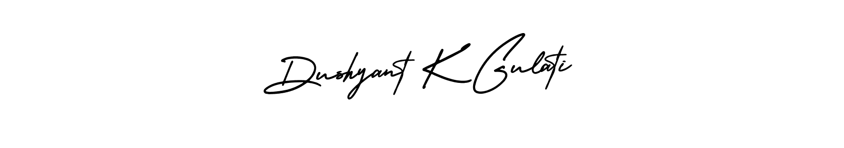 How to Draw Dushyant K Gulati signature style? AmerikaSignatureDemo-Regular is a latest design signature styles for name Dushyant K Gulati. Dushyant K Gulati signature style 3 images and pictures png