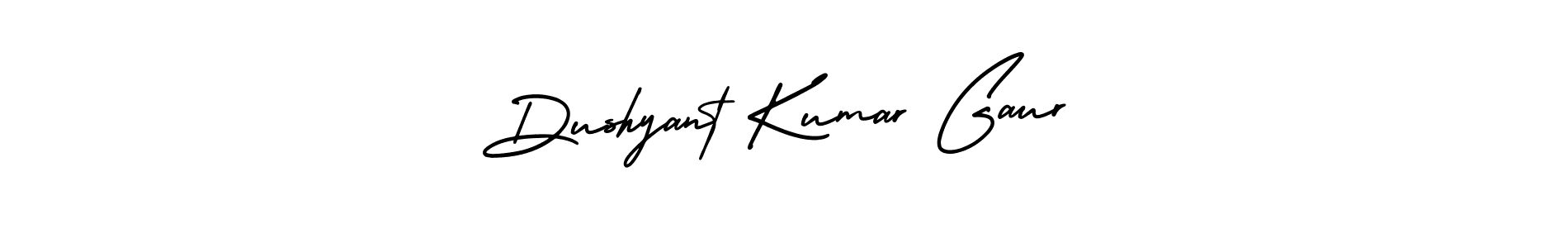 Make a short Dushyant Kumar Gaur signature style. Manage your documents anywhere anytime using AmerikaSignatureDemo-Regular. Create and add eSignatures, submit forms, share and send files easily. Dushyant Kumar Gaur signature style 3 images and pictures png