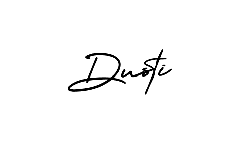 Create a beautiful signature design for name Dusti. With this signature (AmerikaSignatureDemo-Regular) fonts, you can make a handwritten signature for free. Dusti signature style 3 images and pictures png