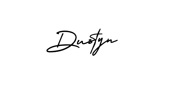 How to make Dustyn name signature. Use AmerikaSignatureDemo-Regular style for creating short signs online. This is the latest handwritten sign. Dustyn signature style 3 images and pictures png