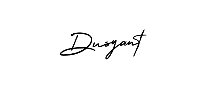 How to make Dusyant name signature. Use AmerikaSignatureDemo-Regular style for creating short signs online. This is the latest handwritten sign. Dusyant signature style 3 images and pictures png