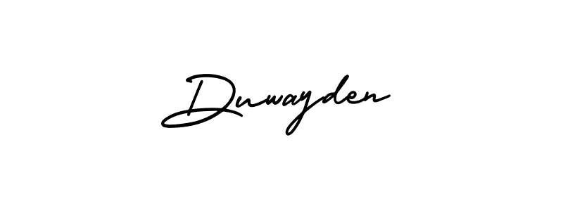 Make a beautiful signature design for name Duwayden. With this signature (AmerikaSignatureDemo-Regular) style, you can create a handwritten signature for free. Duwayden signature style 3 images and pictures png