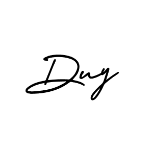 How to make Duy signature? AmerikaSignatureDemo-Regular is a professional autograph style. Create handwritten signature for Duy name. Duy signature style 3 images and pictures png