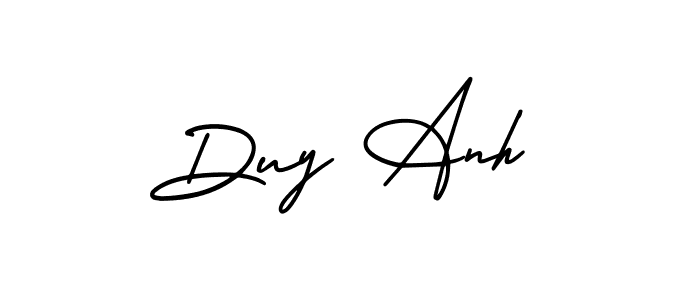 Make a beautiful signature design for name Duy Anh. With this signature (AmerikaSignatureDemo-Regular) style, you can create a handwritten signature for free. Duy Anh signature style 3 images and pictures png