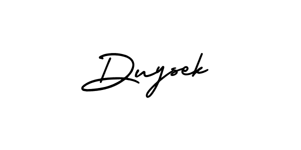 Duysek stylish signature style. Best Handwritten Sign (AmerikaSignatureDemo-Regular) for my name. Handwritten Signature Collection Ideas for my name Duysek. Duysek signature style 3 images and pictures png
