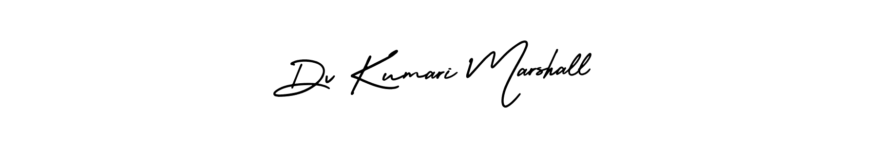 How to make Dv Kumari Marshall name signature. Use AmerikaSignatureDemo-Regular style for creating short signs online. This is the latest handwritten sign. Dv Kumari Marshall signature style 3 images and pictures png