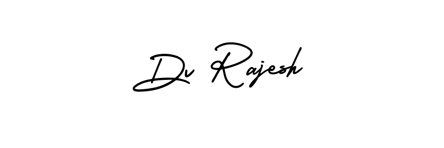 How to make Dv Rajesh name signature. Use AmerikaSignatureDemo-Regular style for creating short signs online. This is the latest handwritten sign. Dv Rajesh signature style 3 images and pictures png
