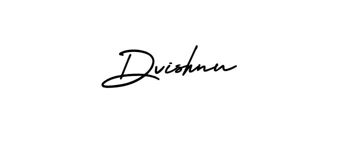 How to make Dvishnu name signature. Use AmerikaSignatureDemo-Regular style for creating short signs online. This is the latest handwritten sign. Dvishnu signature style 3 images and pictures png