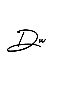 You should practise on your own different ways (AmerikaSignatureDemo-Regular) to write your name (Dw) in signature. don't let someone else do it for you. Dw signature style 3 images and pictures png