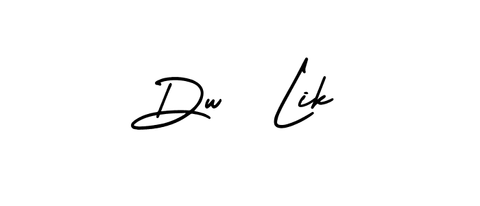 Make a beautiful signature design for name Dw  Lik. Use this online signature maker to create a handwritten signature for free. Dw  Lik signature style 3 images and pictures png