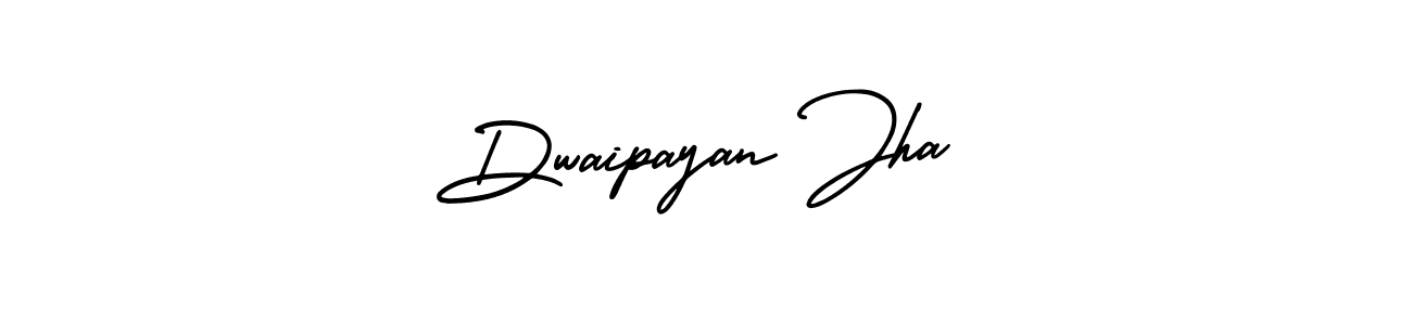 The best way (AmerikaSignatureDemo-Regular) to make a short signature is to pick only two or three words in your name. The name Dwaipayan Jha include a total of six letters. For converting this name. Dwaipayan Jha signature style 3 images and pictures png