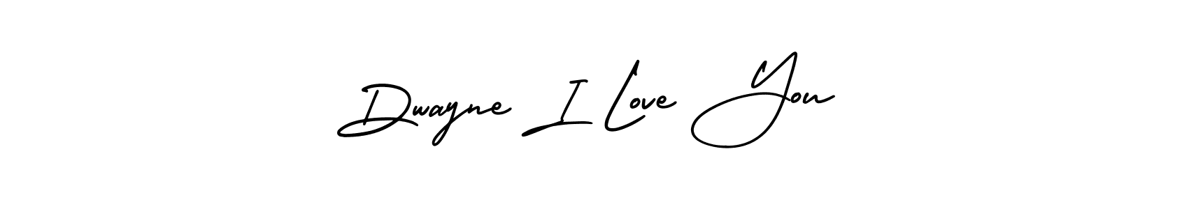 Use a signature maker to create a handwritten signature online. With this signature software, you can design (AmerikaSignatureDemo-Regular) your own signature for name Dwayne I Love You. Dwayne I Love You signature style 3 images and pictures png