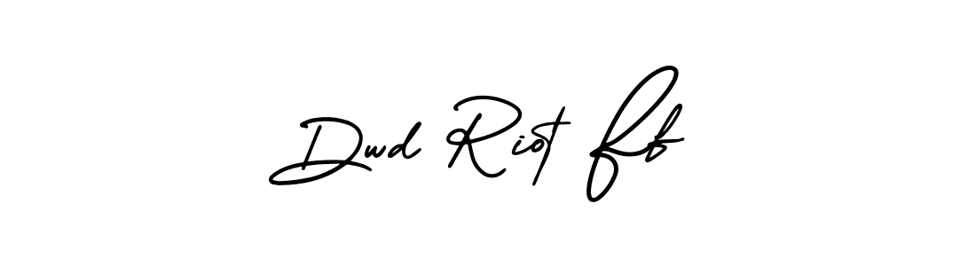 Also You can easily find your signature by using the search form. We will create Dwd Riot Ff name handwritten signature images for you free of cost using AmerikaSignatureDemo-Regular sign style. Dwd Riot Ff signature style 3 images and pictures png