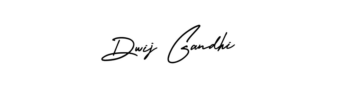 Create a beautiful signature design for name Dwij Gandhi. With this signature (AmerikaSignatureDemo-Regular) fonts, you can make a handwritten signature for free. Dwij Gandhi signature style 3 images and pictures png