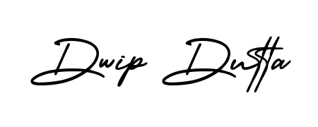 Designed for modern professionals: Dwip Dutta name signature crafted with AmerikaSignatureDemo-Regular script. Ready for digital PDF workflows. Dwip Dutta signature style 3 images and pictures png