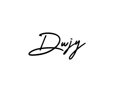 How to make Dwjy name signature. Use AmerikaSignatureDemo-Regular style for creating short signs online. This is the latest handwritten sign. Dwjy signature style 3 images and pictures png