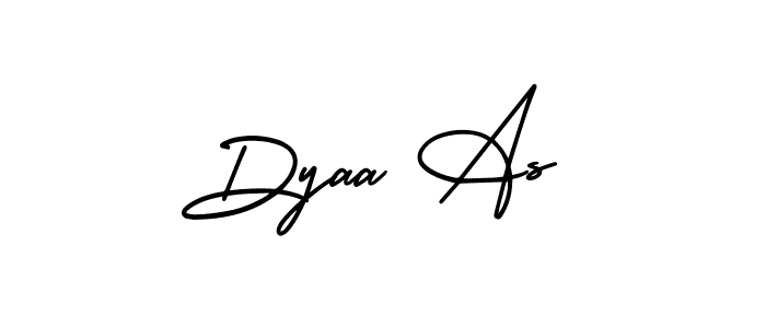 Dyaa As stylish signature style. Best Handwritten Sign (AmerikaSignatureDemo-Regular) for my name. Handwritten Signature Collection Ideas for my name Dyaa As. Dyaa As signature style 3 images and pictures png