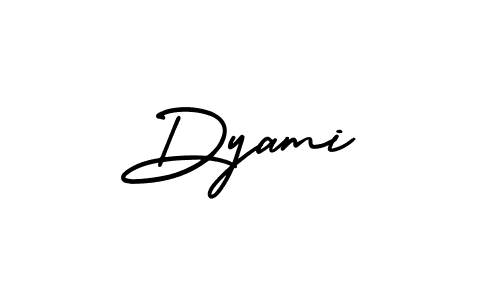 Create a beautiful signature design for name Dyami. With this signature (AmerikaSignatureDemo-Regular) fonts, you can make a handwritten signature for free. Dyami signature style 3 images and pictures png
