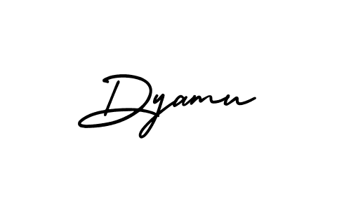 Also we have Dyamu name is the best signature style. Create professional handwritten signature collection using AmerikaSignatureDemo-Regular autograph style. Dyamu signature style 3 images and pictures png