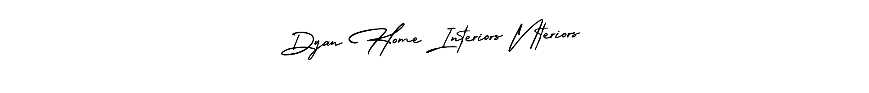 You should practise on your own different ways (AmerikaSignatureDemo-Regular) to write your name (Dyan Home Interiors Nteriors) in signature. don't let someone else do it for you. Dyan Home Interiors Nteriors signature style 3 images and pictures png