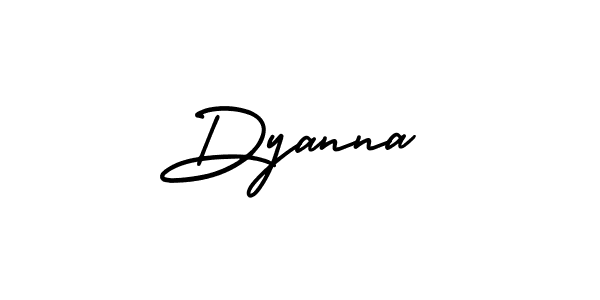 Design your own signature with our free online signature maker. With this signature software, you can create a handwritten (AmerikaSignatureDemo-Regular) signature for name Dyanna. Dyanna signature style 3 images and pictures png