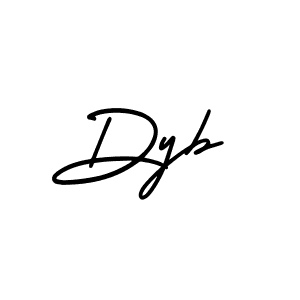 Make a beautiful signature design for name Dyb. Use this online signature maker to create a handwritten signature for free. Dyb signature style 3 images and pictures png