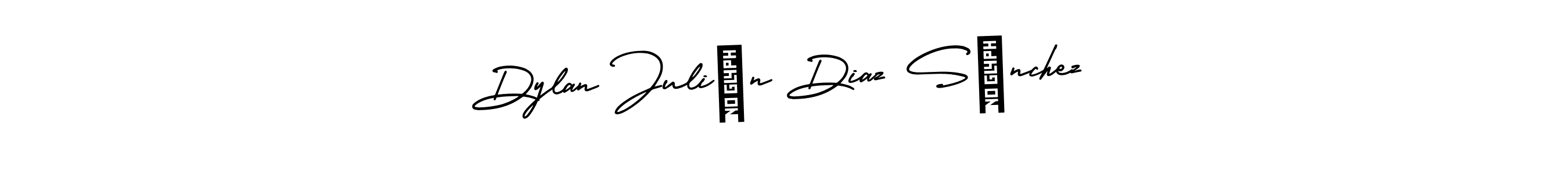 How to make Dylan Julián Diaz Sánchez signature? AmerikaSignatureDemo-Regular is a professional autograph style. Create handwritten signature for Dylan Julián Diaz Sánchez name. Dylan Julián Diaz Sánchez signature style 3 images and pictures png