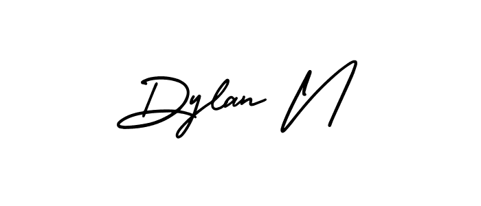 It looks lik you need a new signature style for name Dylan N. Design unique handwritten (AmerikaSignatureDemo-Regular) signature with our free signature maker in just a few clicks. Dylan N signature style 3 images and pictures png