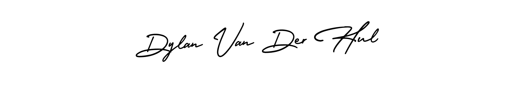 You should practise on your own different ways (AmerikaSignatureDemo-Regular) to write your name (Dylan Van Der Hul) in signature. don't let someone else do it for you. Dylan Van Der Hul signature style 3 images and pictures png