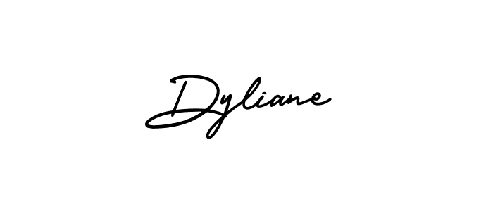 Best and Professional Signature Style for Dyliane. AmerikaSignatureDemo-Regular Best Signature Style Collection. Dyliane signature style 3 images and pictures png