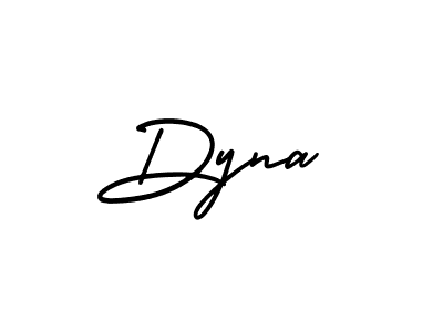 The best way (AmerikaSignatureDemo-Regular) to make a short signature is to pick only two or three words in your name. The name Dyna include a total of six letters. For converting this name. Dyna signature style 3 images and pictures png