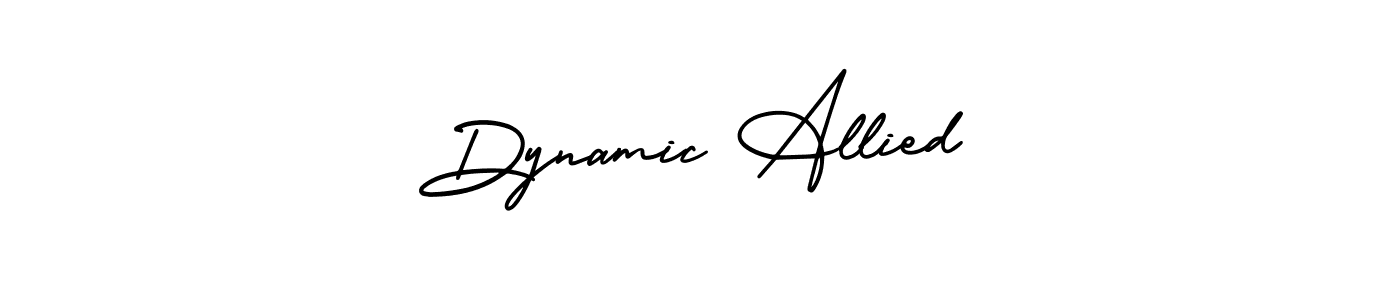 How to Draw Dynamic Allied signature style? AmerikaSignatureDemo-Regular is a latest design signature styles for name Dynamic Allied. Dynamic Allied signature style 3 images and pictures png