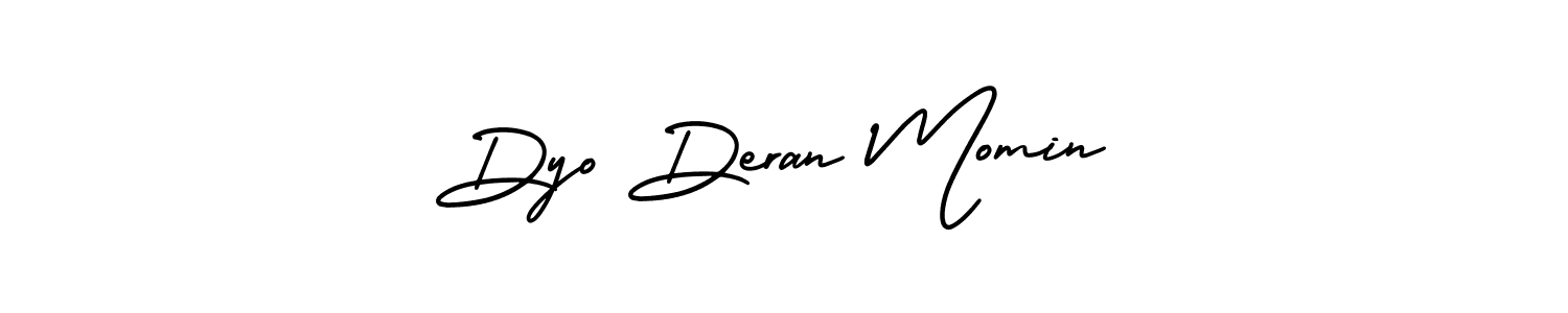 It looks lik you need a new signature style for name Dyo Deran Momin. Design unique handwritten (AmerikaSignatureDemo-Regular) signature with our free signature maker in just a few clicks. Dyo Deran Momin signature style 3 images and pictures png
