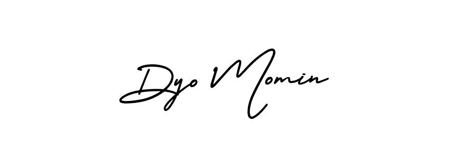 Dyo Momin stylish signature style. Best Handwritten Sign (AmerikaSignatureDemo-Regular) for my name. Handwritten Signature Collection Ideas for my name Dyo Momin. Dyo Momin signature style 3 images and pictures png