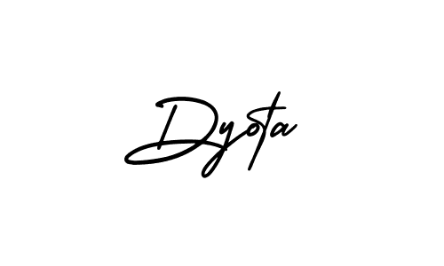 Make a beautiful signature design for name Dyota. With this signature (AmerikaSignatureDemo-Regular) style, you can create a handwritten signature for free. Dyota signature style 3 images and pictures png