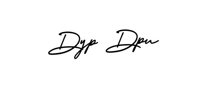 It looks lik you need a new signature style for name Dyp Dpu. Design unique handwritten (AmerikaSignatureDemo-Regular) signature with our free signature maker in just a few clicks. Dyp Dpu signature style 3 images and pictures png