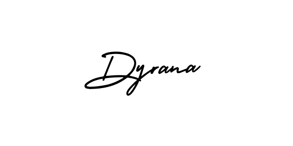AmerikaSignatureDemo-Regular is a professional signature style that is perfect for those who want to add a touch of class to their signature. It is also a great choice for those who want to make their signature more unique. Get Dyrana name to fancy signature for free. Dyrana signature style 3 images and pictures png