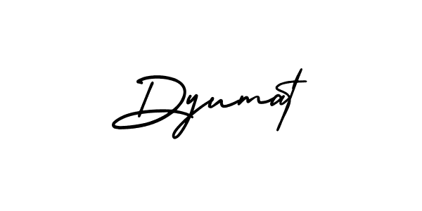 Create a beautiful signature design for name Dyumat. With this signature (AmerikaSignatureDemo-Regular) fonts, you can make a handwritten signature for free. Dyumat signature style 3 images and pictures png