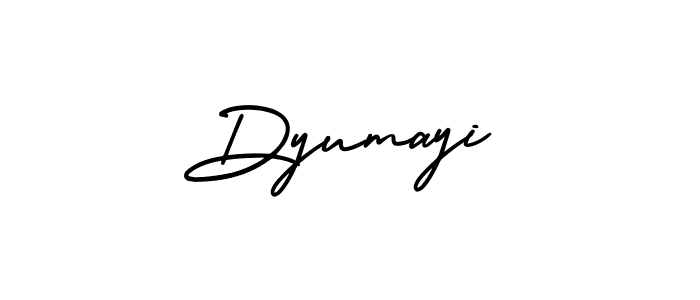 It looks lik you need a new signature style for name Dyumayi. Design unique handwritten (AmerikaSignatureDemo-Regular) signature with our free signature maker in just a few clicks. Dyumayi signature style 3 images and pictures png