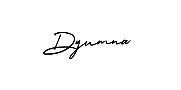 AmerikaSignatureDemo-Regular is a professional signature style that is perfect for those who want to add a touch of class to their signature. It is also a great choice for those who want to make their signature more unique. Get Dyumna name to fancy signature for free. Dyumna signature style 3 images and pictures png