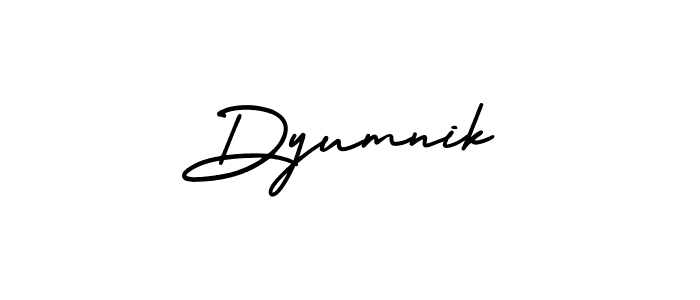 Make a beautiful signature design for name Dyumnik. With this signature (AmerikaSignatureDemo-Regular) style, you can create a handwritten signature for free. Dyumnik signature style 3 images and pictures png