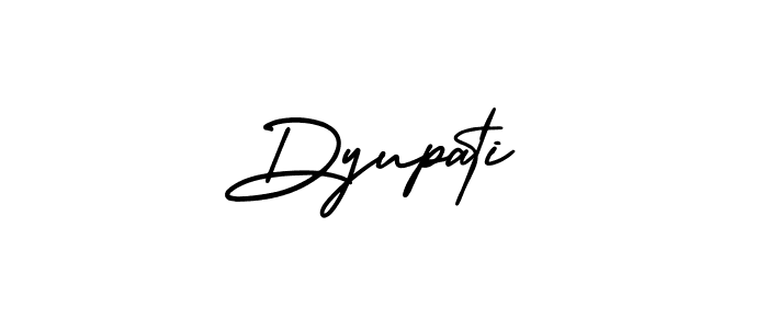 It looks lik you need a new signature style for name Dyupati. Design unique handwritten (AmerikaSignatureDemo-Regular) signature with our free signature maker in just a few clicks. Dyupati signature style 3 images and pictures png