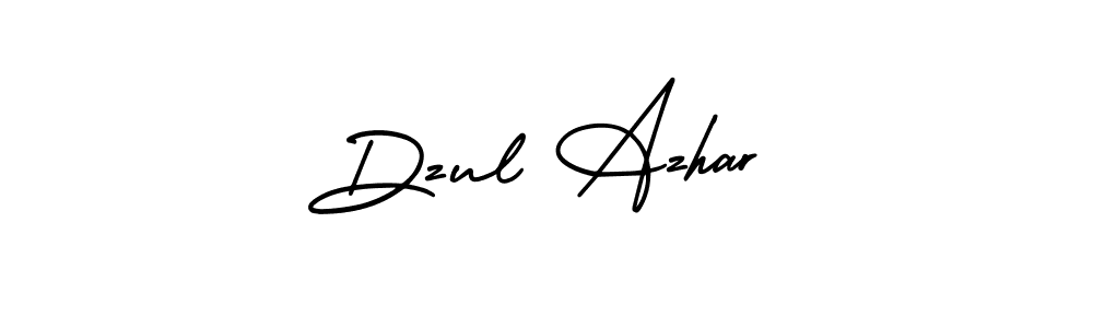 This is the best signature style for the Dzul Azhar name. Also you like these signature font (AmerikaSignatureDemo-Regular). Mix name signature. Dzul Azhar signature style 3 images and pictures png